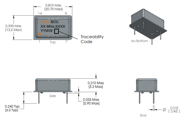 BOCT4-XXMXX-XXXB石英時(shí)鐘振蕩器Bliley BOCT4-XXMXX-XXXB石英時(shí)鐘振蕩器Bliley