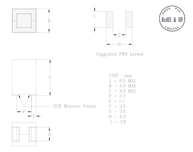 DELTA臺達HCME606090F電感器 DELTA臺達HCME606090F電感器